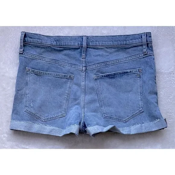 NWT Madewell High-Rise Denim Shorts in Astell Wash: Ripped Edition, Size 32 - Picture 12 of 14